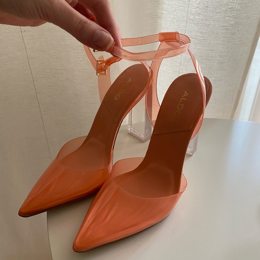 ALDO Orange Strap Heels